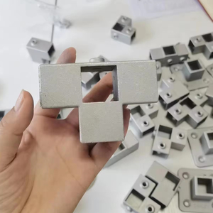 Hot Selling Five-<strong>Way</strong> Plane <strong>Square</strong> Tube Frame Sliver Color Manufacturing Round Head Code Casting Key Clamp <strong>square</strong> Fitting - Product Image 2