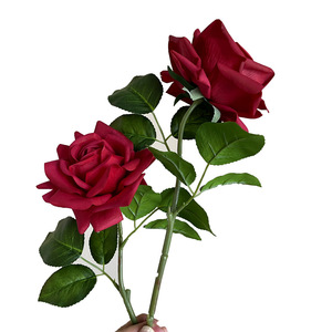 Cao cấp mềm màu vàng duy nhất Tăng kết cấu thực tế hoa giả 42cm cho cửa hàng hoa, đám cưới, nhà, cắm hoa, hàng ngày - Product Image 6