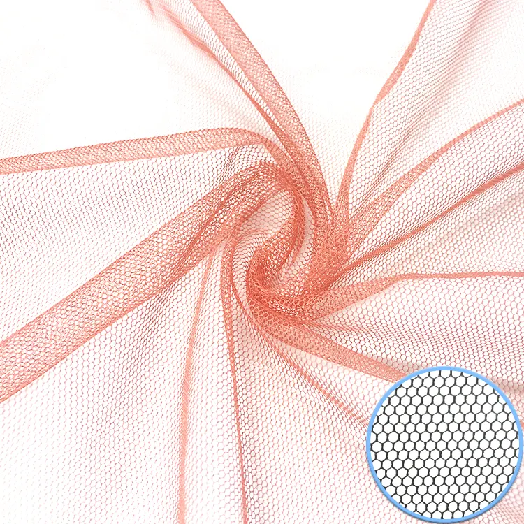 Confortevole tessuto di pizzo con ricamo a fiori in tessuto di Tulle con rete glitterata in Nylon per abito