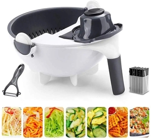 Çok fonksiyonlu 7/9/11-in-1 manuel mutfak rende sebze ve meyve suyu sıkma ve taşlama için PP plastik kesici - Product Image 5
