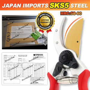 धूप फूल बागवानी कैंची स्टेनलेस स्टील प्रूनर गार्डन और उपकरण के साथ पौधों के लिए टिकाऊ बगीचे शेयर्स - Product Image 2