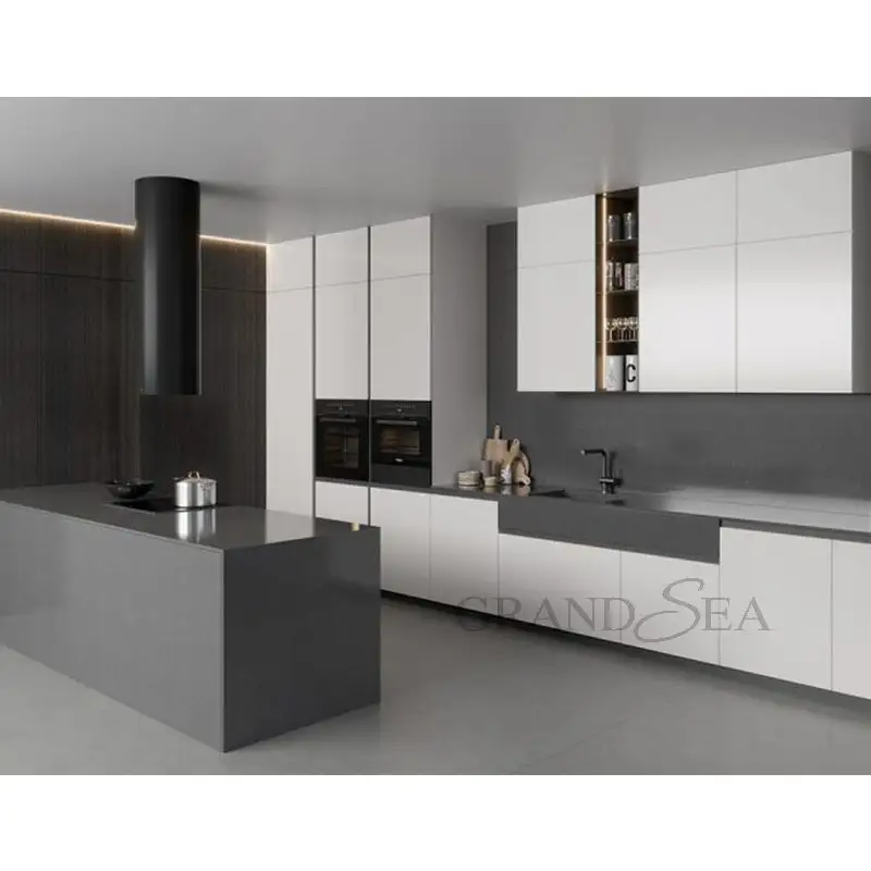 China Manufacturer Small Home Kitchen Modern Kitchen Cabinet Designs Modular Kitchen Furniture