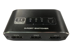 8K <strong>HDMI</strong> <strong>Switch</strong> 3 in 1 Out, 3 Port <strong>HDMI</strong> Switcher Selector Supports 8K@60Hz, HDMI2.1 <strong>Switch</strong> with HDMI2.1 Cable - Product Image 5