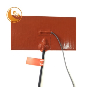 2.5X10 inç 120VAC <span class=keywords><strong>10W</strong></span> su geçirmez silikon ısıtıcı ped esnek ısıtıcı silikon kauçuk ısıtıcı tutkal ile
