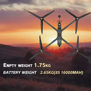 15 inch sợi carbon FPV drone D15-V1-8S 8kg max tải trọng 140 km/h tốc độ cao cho nặng nâng - Product Image 5