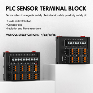 PLC sensore morsettiera 2 fili 3 fili NPN interruttore di prossimità PNP ingresso morsettiera S084-2 4/6/8/12/16 molla PLC - Product Image 3