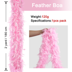 45g 80g 120g Turkey <strong>Feather</strong> <strong>Boa</strong> For 2 Yards Heavy Weight Chandelle <strong>Feather</strong> Craft <strong>Boa</strong> <strong>Supplier</strong> - Product Image 3