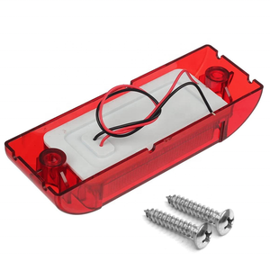 2&quot; <strong>X</strong> 6&quot; Rectangular 13 Diode LED Side Marker Clearance <strong>Lights</strong> W/reflector Surface Mount Multi Faceted Rectangle Truck Trailer - Product Image 5