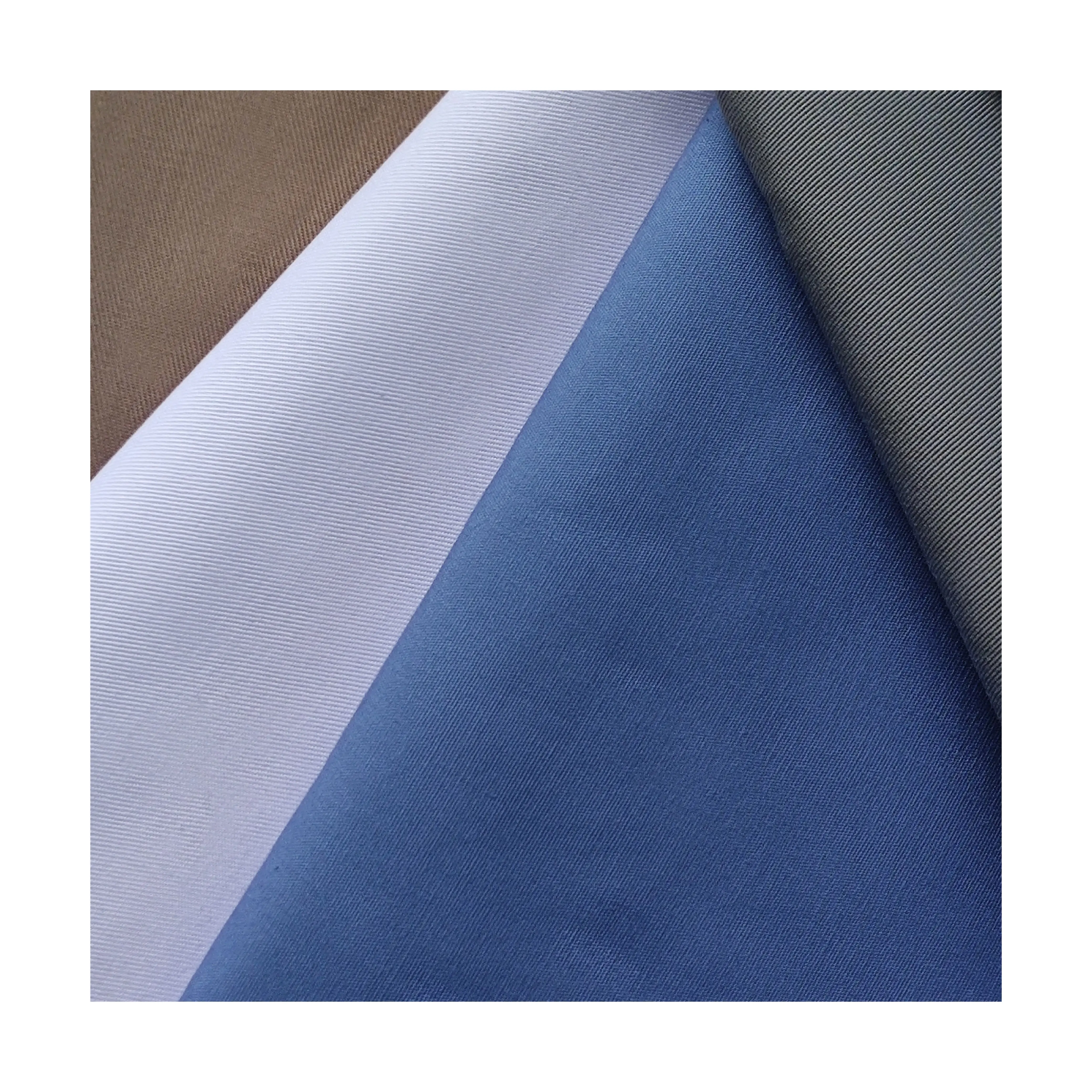 Tela de sarga de algodón tc, 80/20 poliéster/algodón, para uniforme, ropa de trabajo
