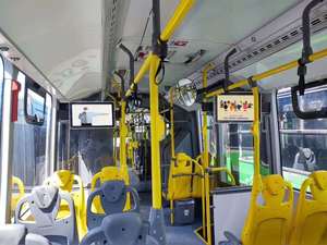 Wireless Network Android Vertical Bus Video TV Back Mounted Car Advertising Machine Broadcast <strong>Program</strong> Bus Advertising Screen - Product Image 6
