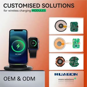 OEM ODM Smart 3-in-<strong>1</strong> Magnetic Wireless Charger Foldable Phone Holder 10W <strong>Output</strong> Power PD 3.0 5V/2A <strong>Input</strong> <strong>1</strong>.5A <strong>Output</strong> Current US - Product Image 2