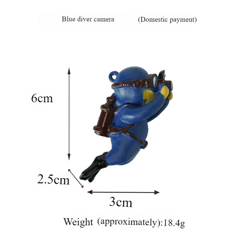 Blue diver camera