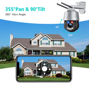 Wireless Home Security Solar Security Cameras Outdoor 355 PTZ 5MP Auto Tracking Smart Alarm <strong>Camera</strong>