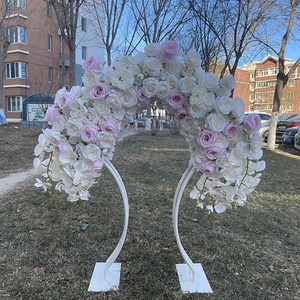 IFG 32&quot; Tall Metal Arch Wedding Table <strong>Centerpieces</strong> with Flower Arrangements