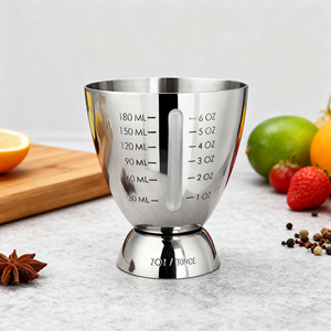 Tái Sử Dụng Thân Thiện Với Môi Cocktail Đo <span class=keywords><strong>Jigger</strong></span> Nhiệm Vụ Nặng Nề Đa-Đơn Vị Đo Thép Không Gỉ Bắn Đo Cup Tốt Nghiệp - Product Image 1
