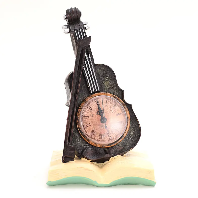 2022 regali creativi Vintage decorazioni per la casa ornamenti artigianato in resina strumenti musicali libri violini orologi decorativi