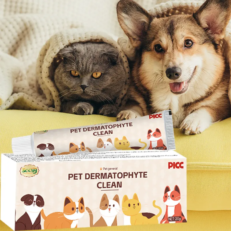 पालतू बिल्लियों और कुत्तों के बालों के झड़ने के लिए बिल्ली रिंगवर्म और डॉग मॉस मरहम, फंगल त्वचा रोग संक्रमण के लिए बाहरी दवा