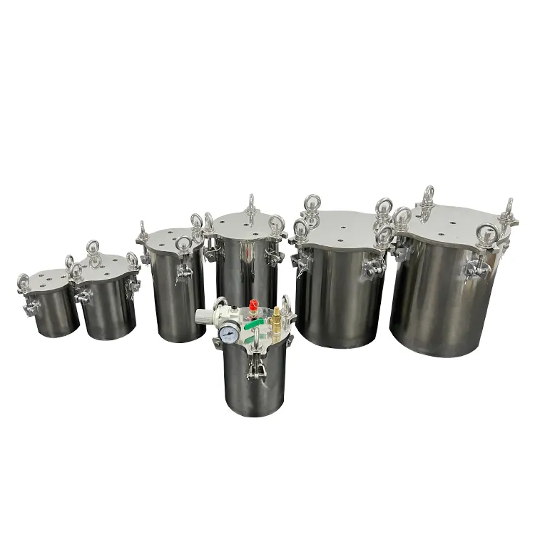 Tanque de pressão de aço inoxidável 1L-60L tanque hidropneumático vasos de pressão cola barril de pressão