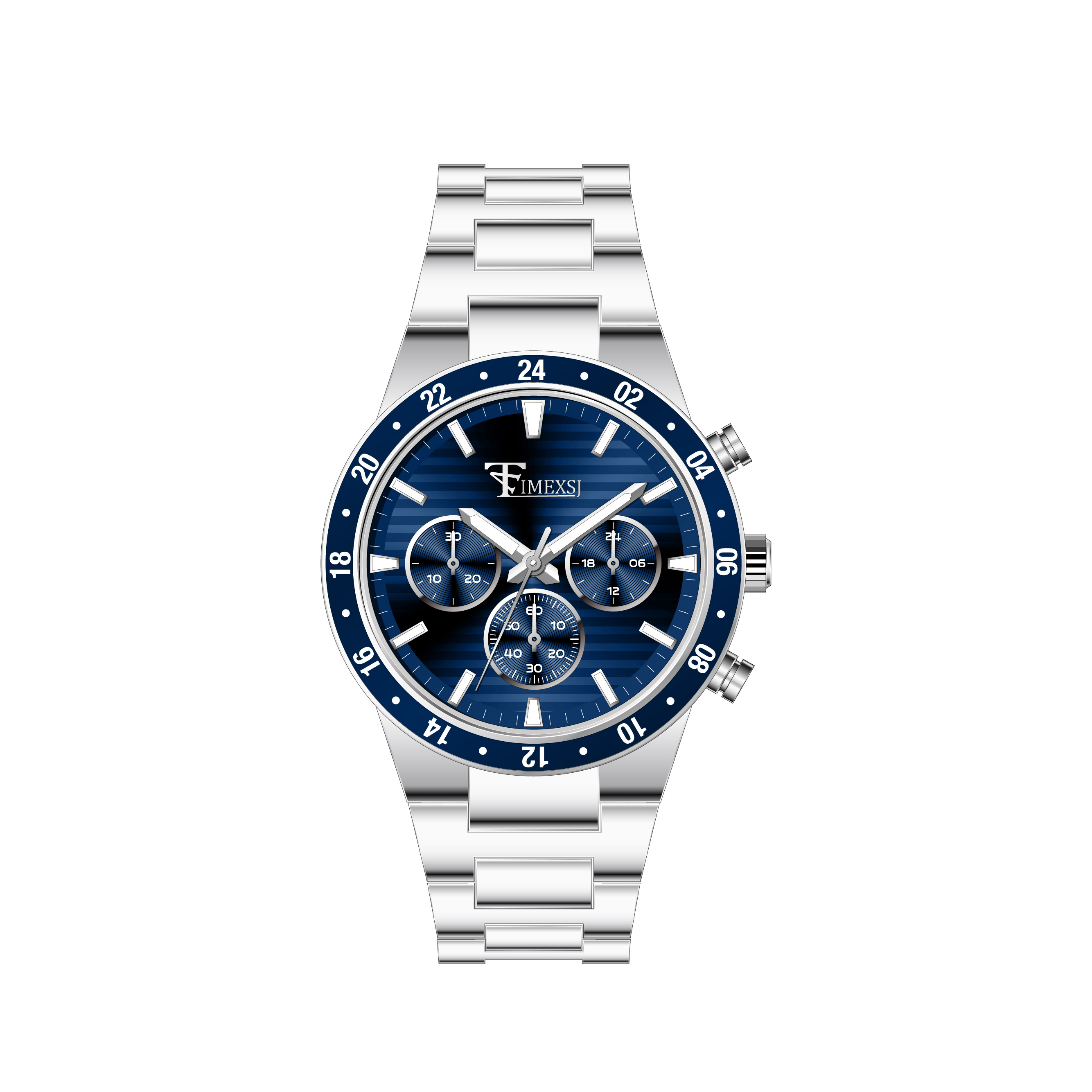 Silver+Blue
