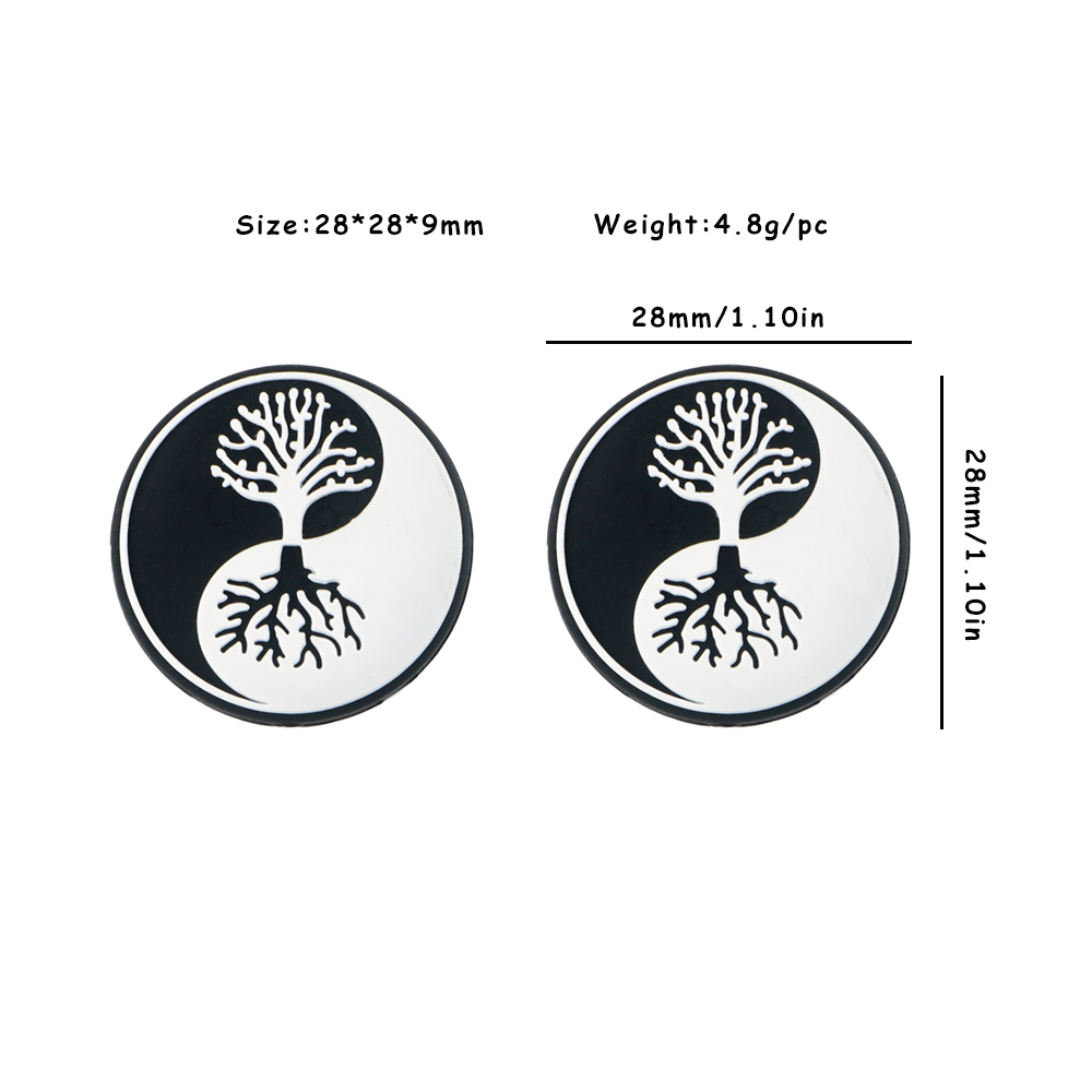 SA318ลูกปัดโฟกัสต้นหยินหยาง