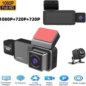 Hochwertige 3-Kanal-Full HD 1080P Auto-Dashcam mit WLAN Vollbildschirm-IPS-Anzeige Videoaufnahme für Black Box - Product Image 3