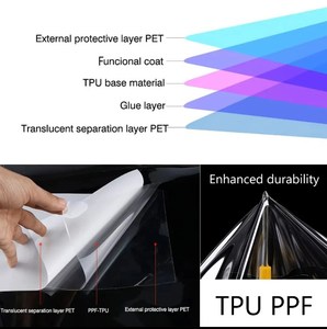 10 ans de garantie USA qualité Super hydrophobe instantané auto-cicatrisant TPU PPF <span class=keywords><strong>Film</strong></span> de Protection de peinture clair TPH PPF rouleau de <span class=keywords><strong>Film</strong></span> de voiture - Product Image 3