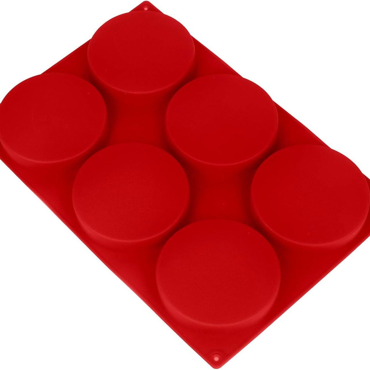 Molde para pan de hamburguesa de 4 pulgadas y 6 cavidades (individual)