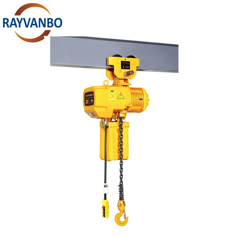 Largement Application HHBB Electric Chian Hoist Work Duty M4 pour pont roulant sur poutre en I et rail courbe