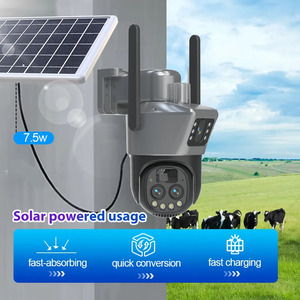 EseeCloud 9MP 360 10X Zoom 3 Lente Panel solar inalámbrico PTZ Vigilancia CCTV Cámara al aire libre 4G Tarjeta SIM Cámara solar de seguridad - Product Image 6
