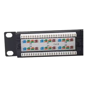 Durable 19 Inch <strong>Patch</strong> <strong>Panel</strong> 24 Port 1u 19 Inch UTP Trapezoidal <strong>Network</strong> Jack Empty <strong>Patch</strong> <strong>Panel</strong> Category 6 5e LAN <strong>Patch</strong> <strong>Panel</strong>