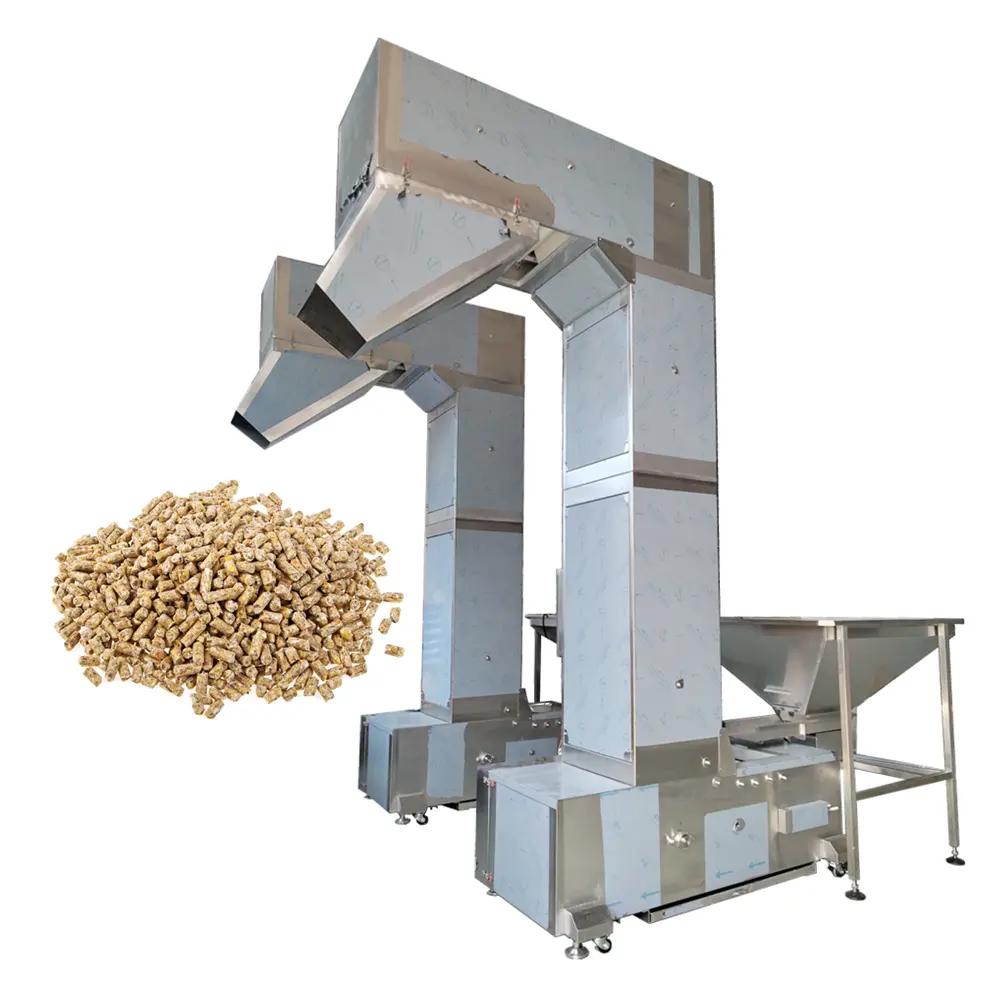 z type elevator bucket with hopper feeder bucket lift for rice bean pet food Focus Machinery 2023 new product