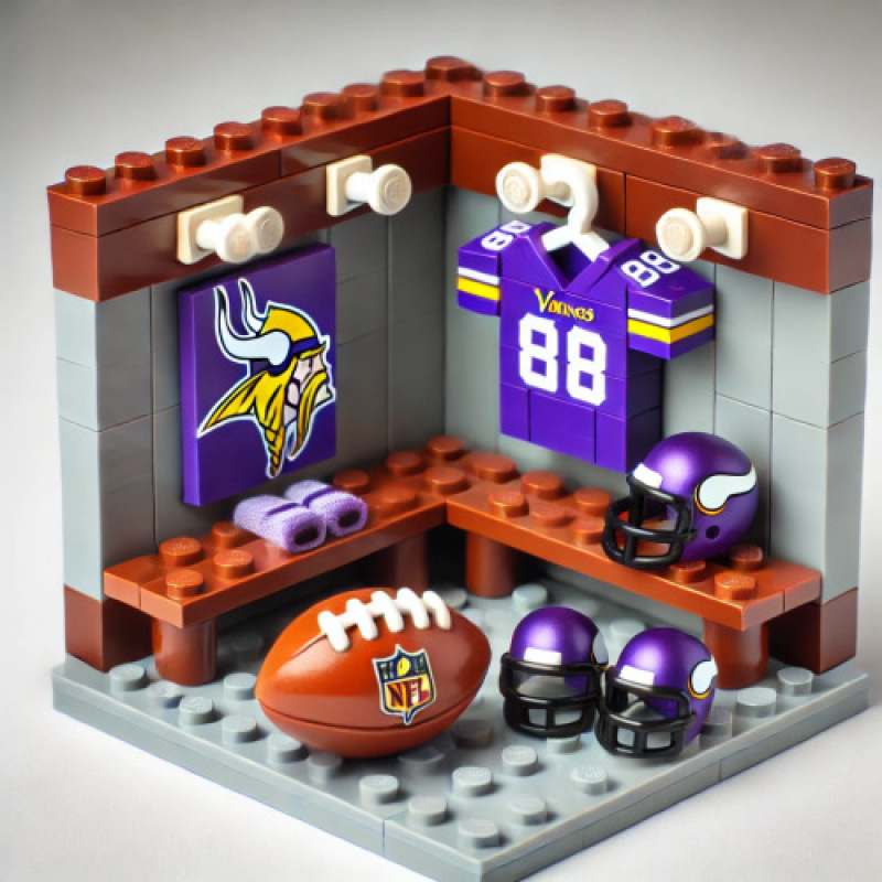 Bloques de construcción para vestidor - 10 Minnesota Vikings