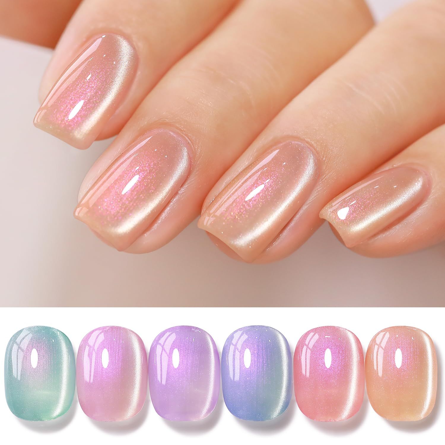 Mermaid Pink Purple Green Blue