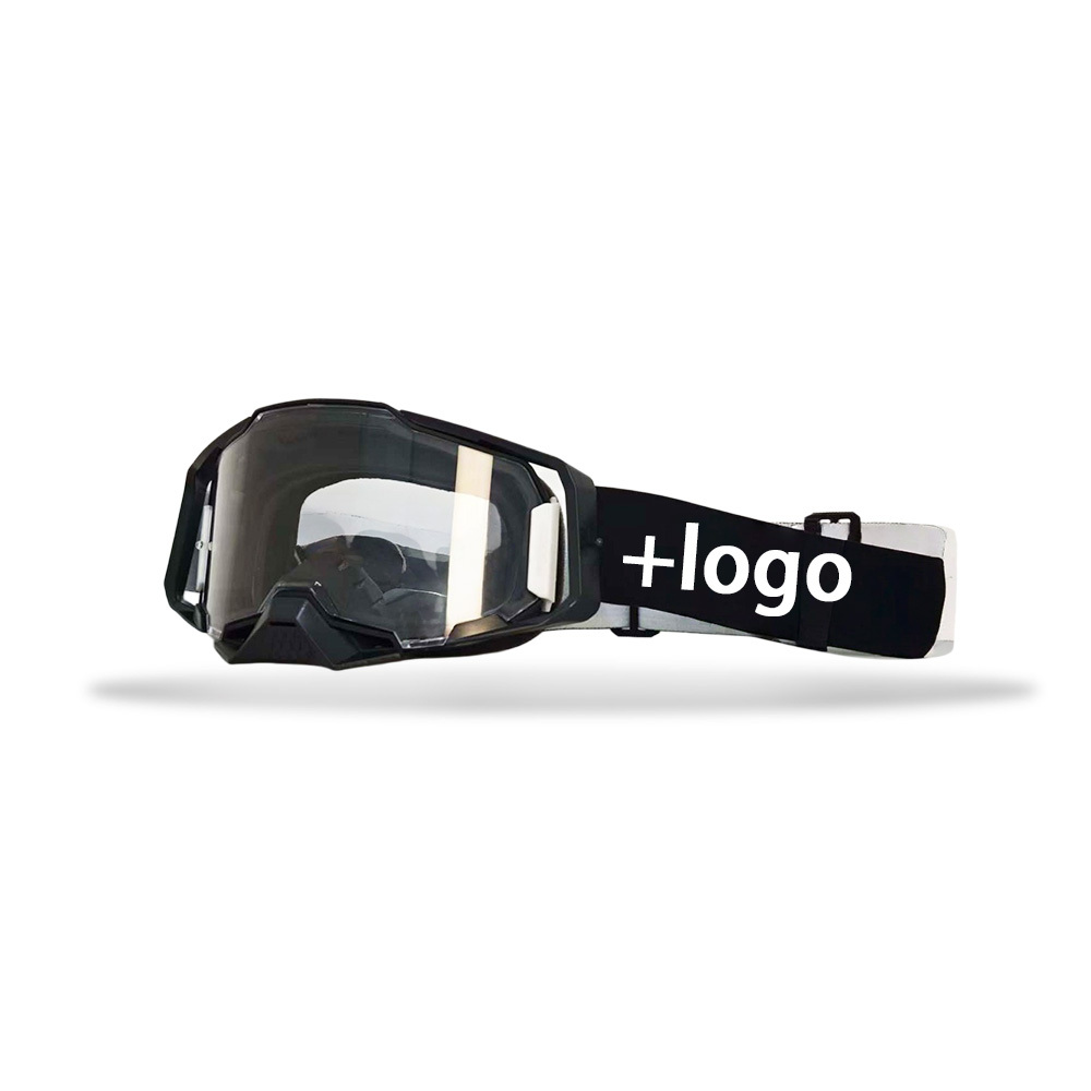 Gafas con montura negra y lentes transparentes.