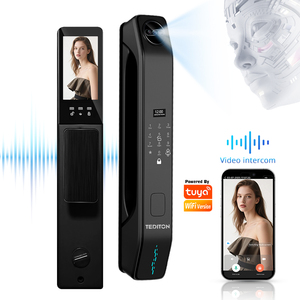 Prezzo di fabbrica 3D riconoscimento facciale Wifi senza chiave di impronte digitali App telecomando Smart serratura della porta con la macchina fotografica - Product Image 1