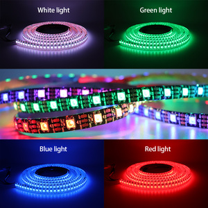 1-5M kiti DC 5V WS2812B LED esnek piksel ışık şeridi 30 veya 60 LEDs/M & mavi diş SP110E SPI TTL haneli sinyal karartıcı kontrol cihazı - Product Image 6