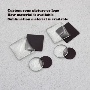 Nam Châm Tủ Lạnh Lưu Niệm Hình Vòm Kính 3d Trong Suốt Pha Lê Trống Hình Vuông - Product Image 2