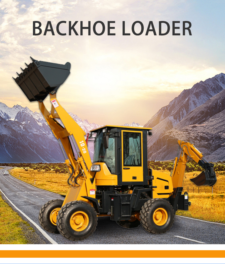Agriculture Machinery 3 ton 4 wheel drive new backhoe and loader with attachment spare parts mini retroexcavadora