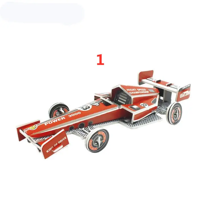 新しいデザインのクールなスポーツカーモデルキット男の子のギフトのための3Dジグソーパズル。