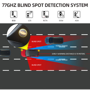 Universal Fit BSD Two Radar Sensor Car Blind Spot Detection Monitor Assist Collision Warn System