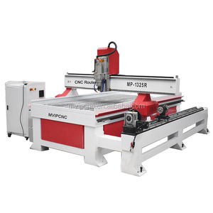 Highly Evaluated 4-Axis <strong>CNC</strong> <strong>Router</strong> Lathe Milling Carving Machine <strong>Mach3</strong> <strong>Controller</strong> for Wood PVC Applications Single Spindle Gear - Product Image 1