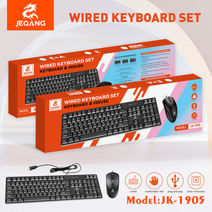 Jeqang, nuevo juego de teclado y ratón con cable USB, funcionamiento óptico compatible con PC, portátiles y ordenadores de sobremesa - Product Image 6