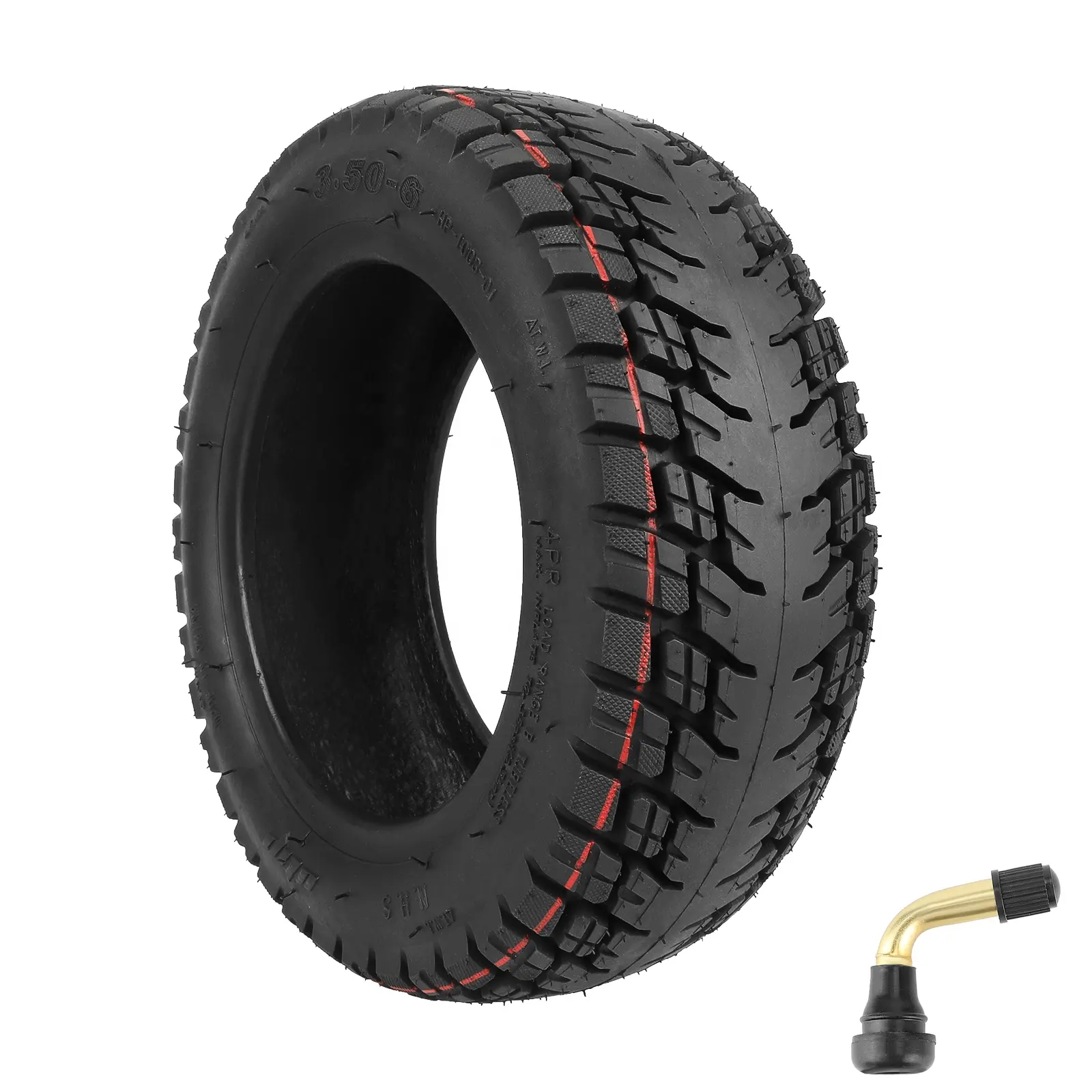 Ulip 3.50-6 Off-road Tubeless Tire With Valve For Electric Scooter Balance Car 10X3.50-6 10x4.00-6 90/65-6 Universal Vacuum Tyre
