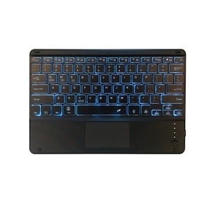 Para tabletas de 10 pulgadas Universal Slim Wireless Bluetooth Keyboard Touchpad RGB Teclado retroiluminado con batería recargable incorporada - Product Image 1