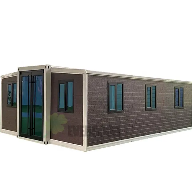 Luxe Draagbare 3 In 1 Prefab Huis Modulaire 3 Slaapkamer Containerwoningen 40ft Uitbreidbaar Containerhuis