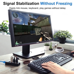 热USB集线器2.0分路器多USB 2.0集线器USB 7端口多端口Hab电脑配件，带电脑电源适配器 - Product Image 4