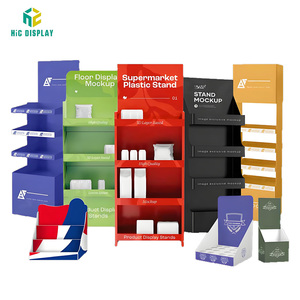 Hic tùy chỉnh <span class=keywords><strong>Pop</strong></span> tầng cửa hàng bán lẻ sản phẩm hiển thị đơn vị đứng các tông sóng kẹo thực phẩm đồ uống các tông hiển thị giá - Product Image 2