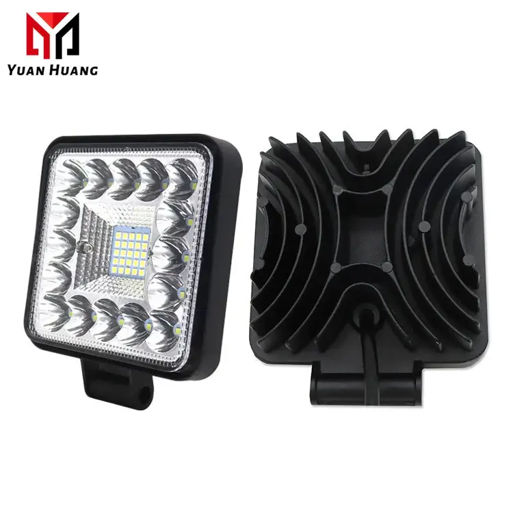 Venta caliente 4 pulgadas cuadrado impermeable LED luz de trabajo niebla Led luz de conducción foco para vehículo coche camión