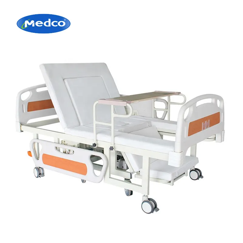 Elektrikli engelli yaşlı ev bakım hemşirelik hastane yatağı ayrı tekerlekli sandalye
