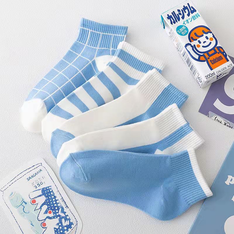 Chaussettes femme-bleu vif